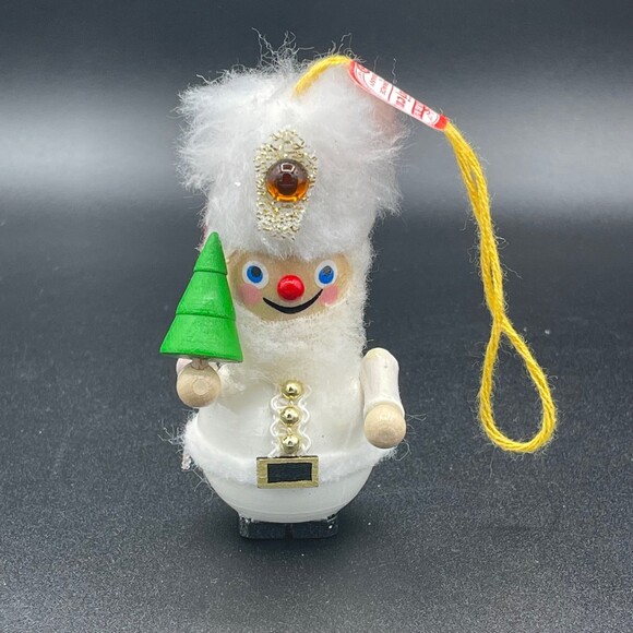 VINTAGE Steinbach Brafent Russian Wooden Santa w/ Tree Handmade in Germany - Picture 1 of 7